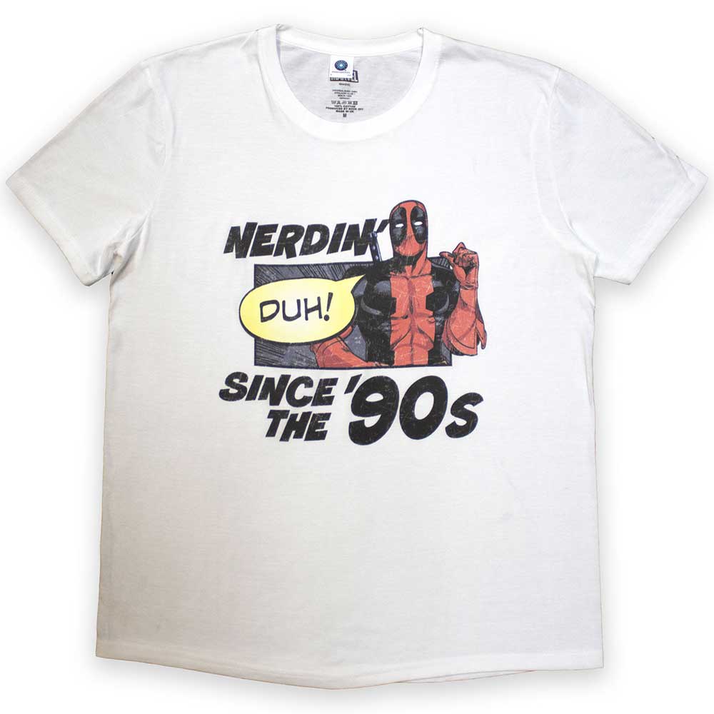 Marvel Comics Deadpool Nerdin' Since The '90s Mens T Shirt