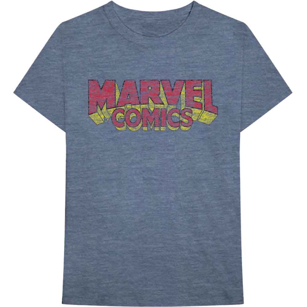 Marvel Comics Distressed Logo Mens T Shirt