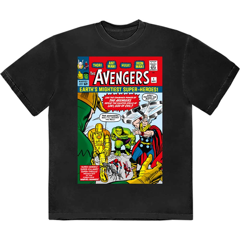 Marvel Comics Earth's Mightiest... Comic Cover Mens T Shirt
