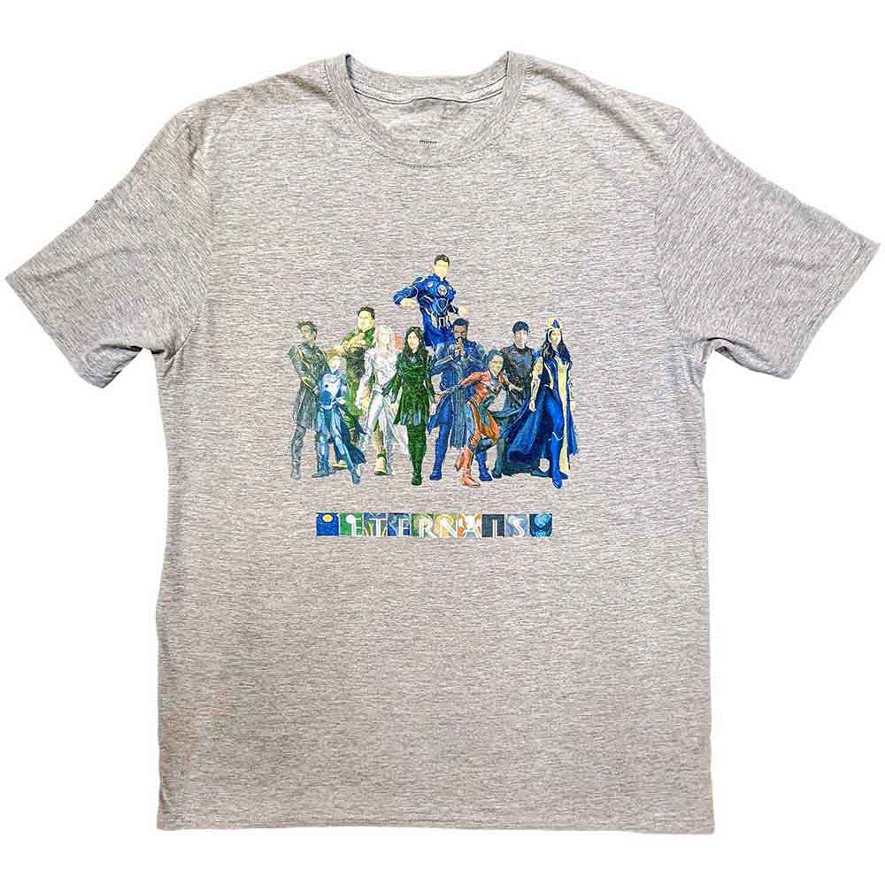 Marvel Comics Eternals Colour Block Characters Mens T Shirt