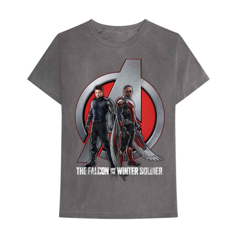 Marvel Comics Falcon & Winter Soldier A Logo Mens T Shirt