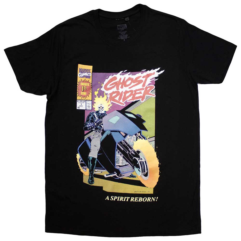 Marvel Comics Ghost Rider Spirit Reborn Comic Cover Mens T Shirt