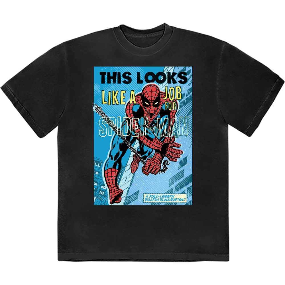 Marvel Comics Looks Like A Job For Spiderman Mens T Shirt