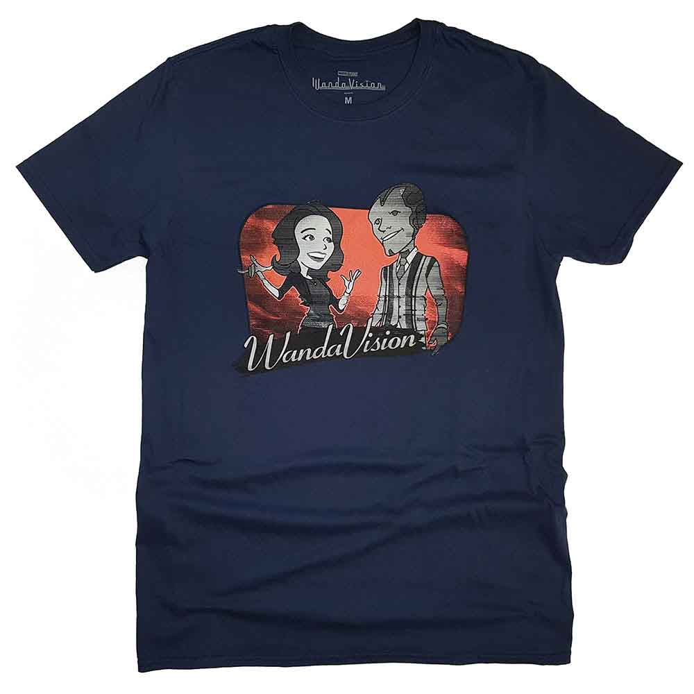 Marvel Comics WandaVision Red Logo Cartoon Mens T Shirt