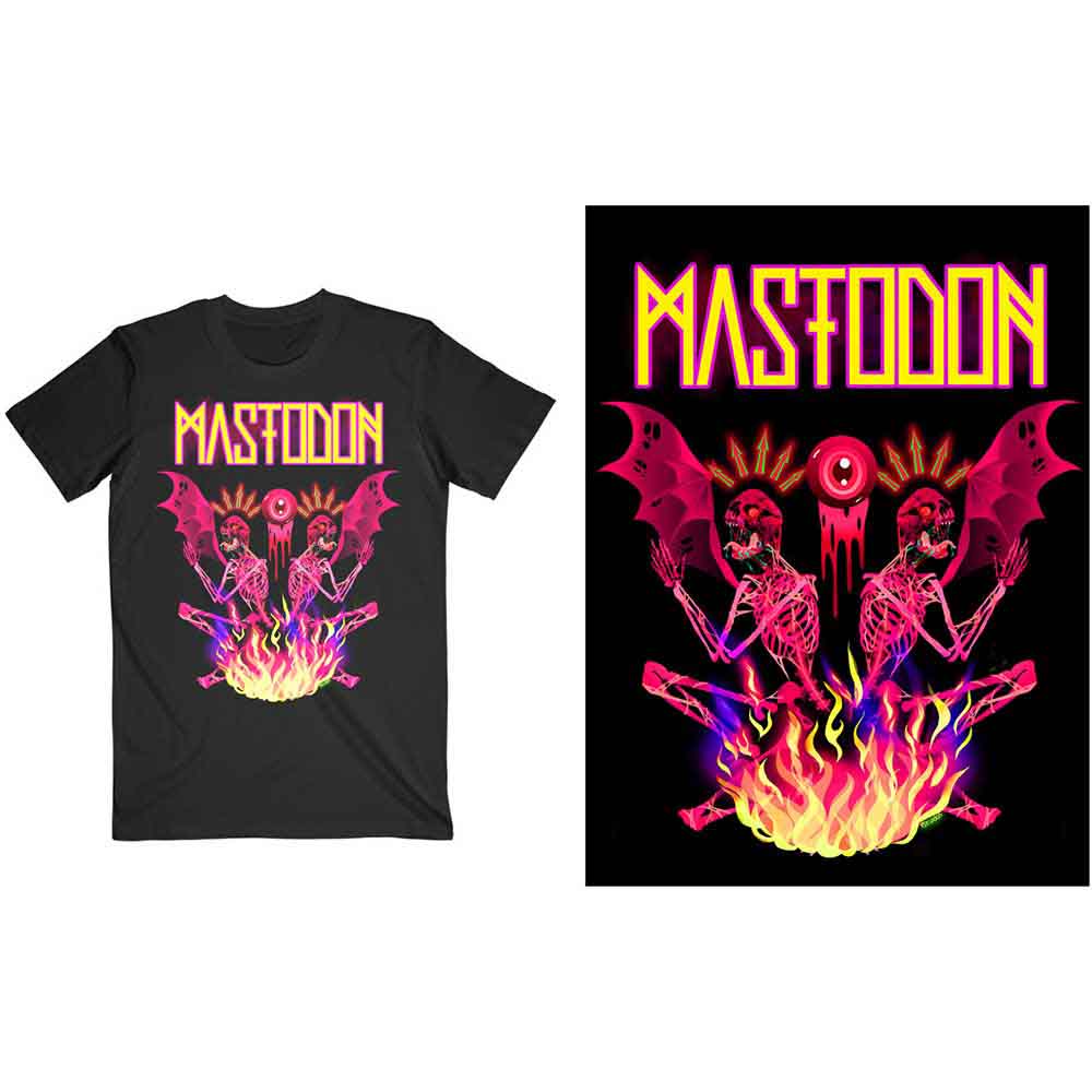 Mastodon Double Brimstone Neon Mens T Shirt