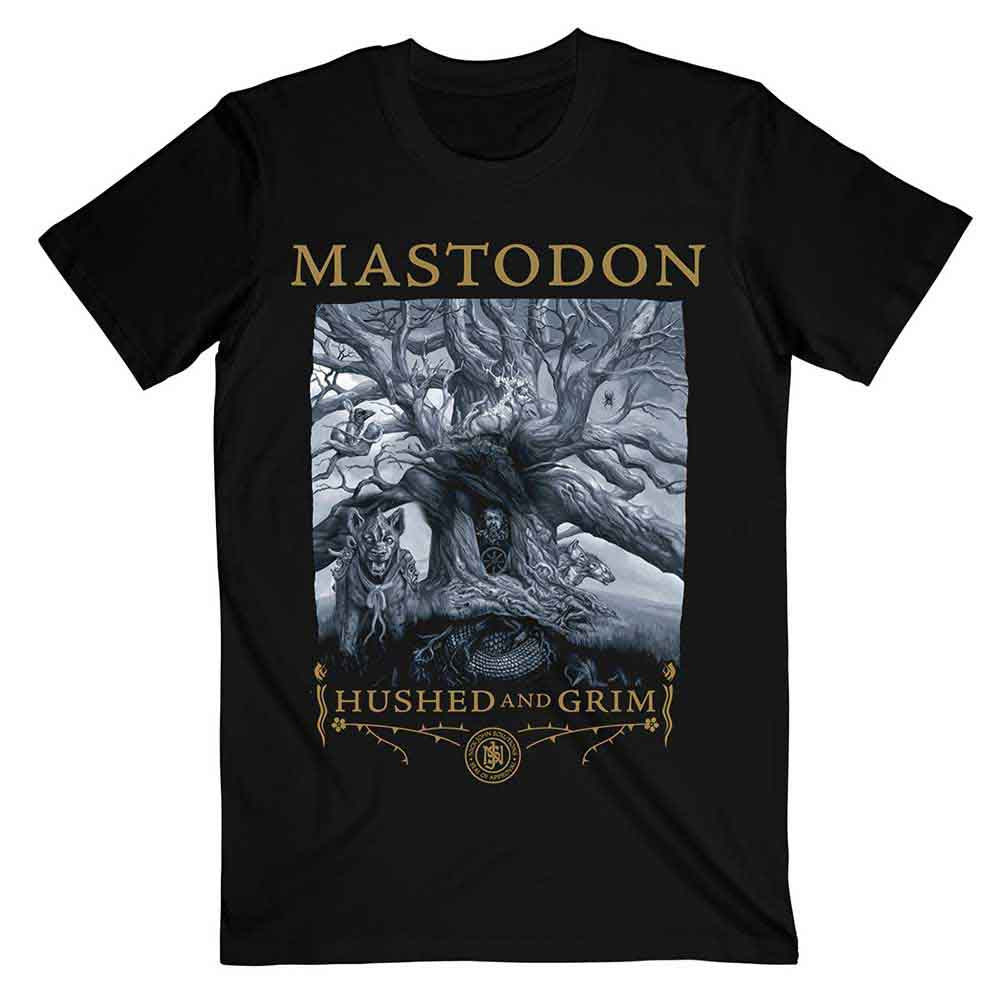 Mastodon Hushed & Grim Cover Mens T Shirt