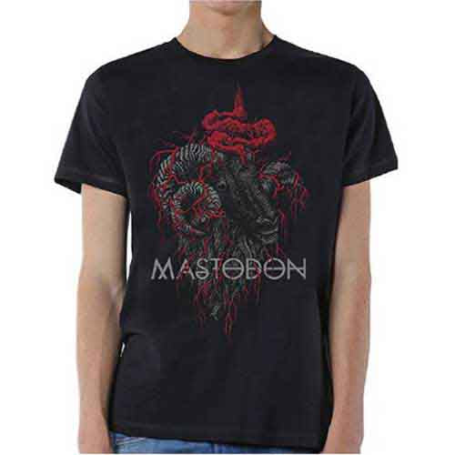 Mastodon Rams Head Colour Mens T Shirt