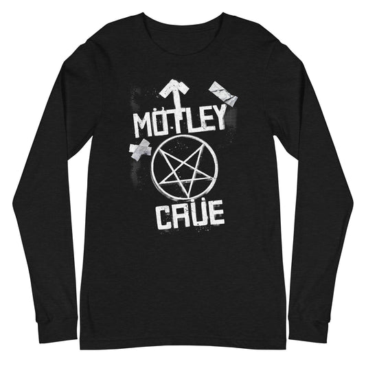 Motley Crue - Black and White Logo Long Sleeve Shirt