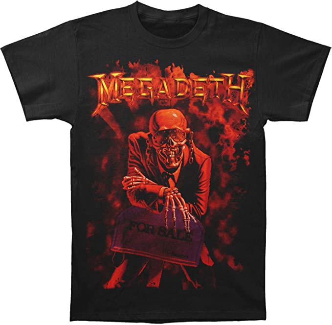 Megadeth For Sale Officially Licensed Mens T Shirt Black