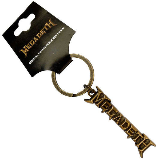 Megadeth Gold Logo v2 Keychain
