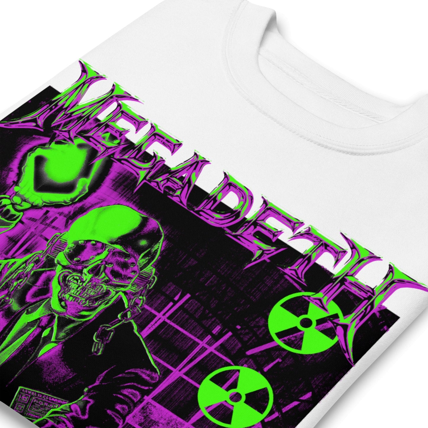 Megadeth - Neon Rust in Peace Jumbo Print Crewneck Sweatshirt