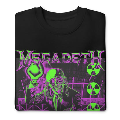Megadeth - Neon Rust Jumbo Print Crewneck Sweatshirt