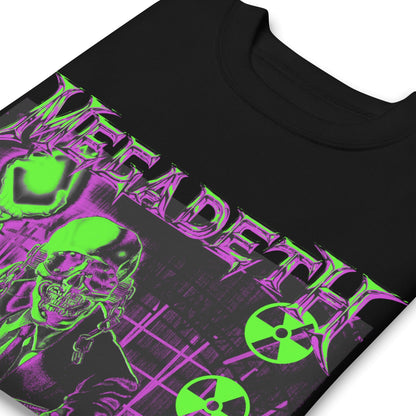 Megadeth - Neon Rust Jumbo Print Crewneck Sweatshirt