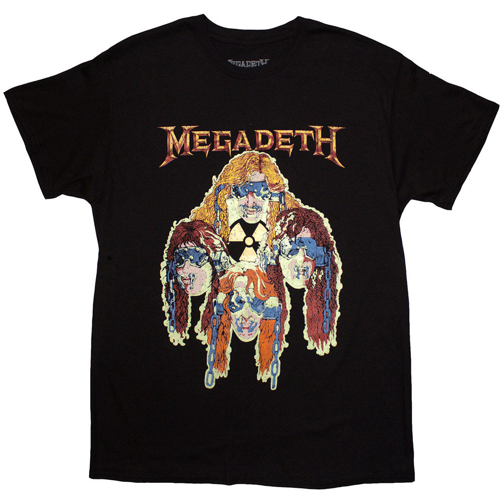 Megadeth Nuclear Glowheads Mens T Shirt
