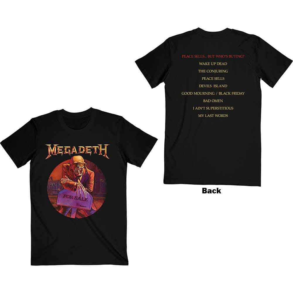 Megadeth Peace Sells‚Ä¶ Track list Mens T Shirt