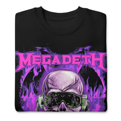 Megadeth - Purple Nuclear Jumbo Print Crewneck Sweatshirt