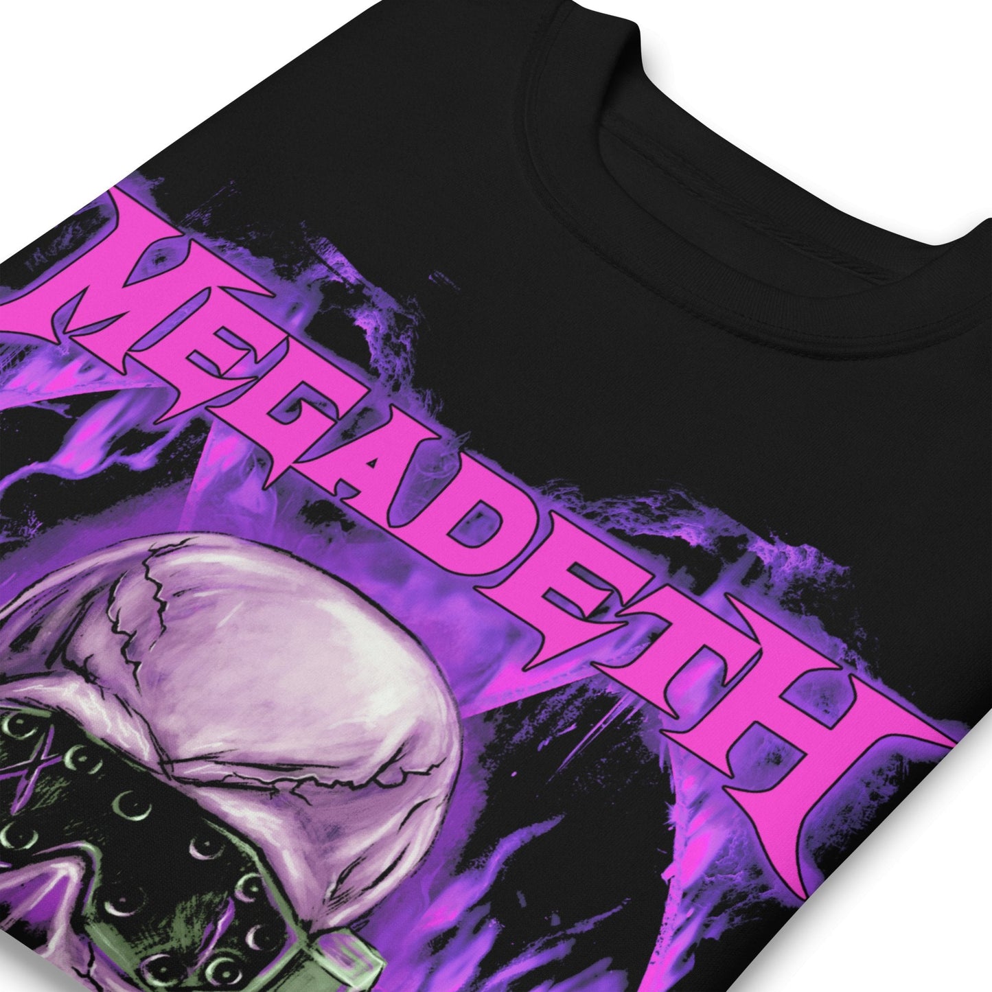 Megadeth - Purple Nuclear Jumbo Print Crewneck Sweatshirt