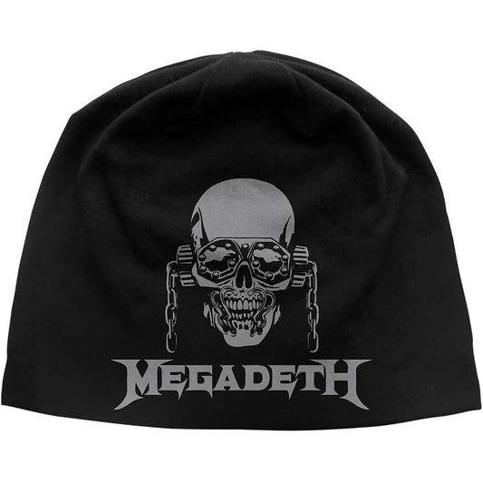 Megadeth Vic / Logo JD Print Beanie Hat Black