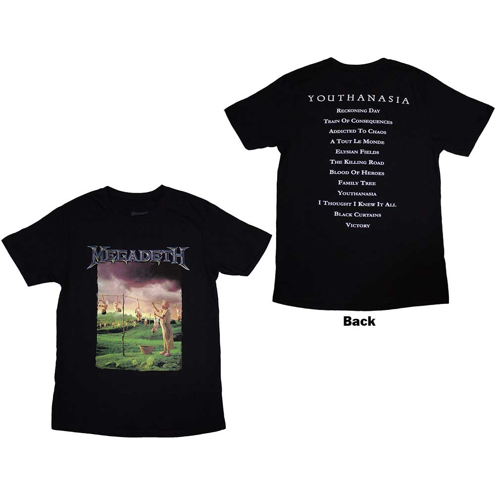 Megadeth Youthanasia Tracklist Mens T Shirt
