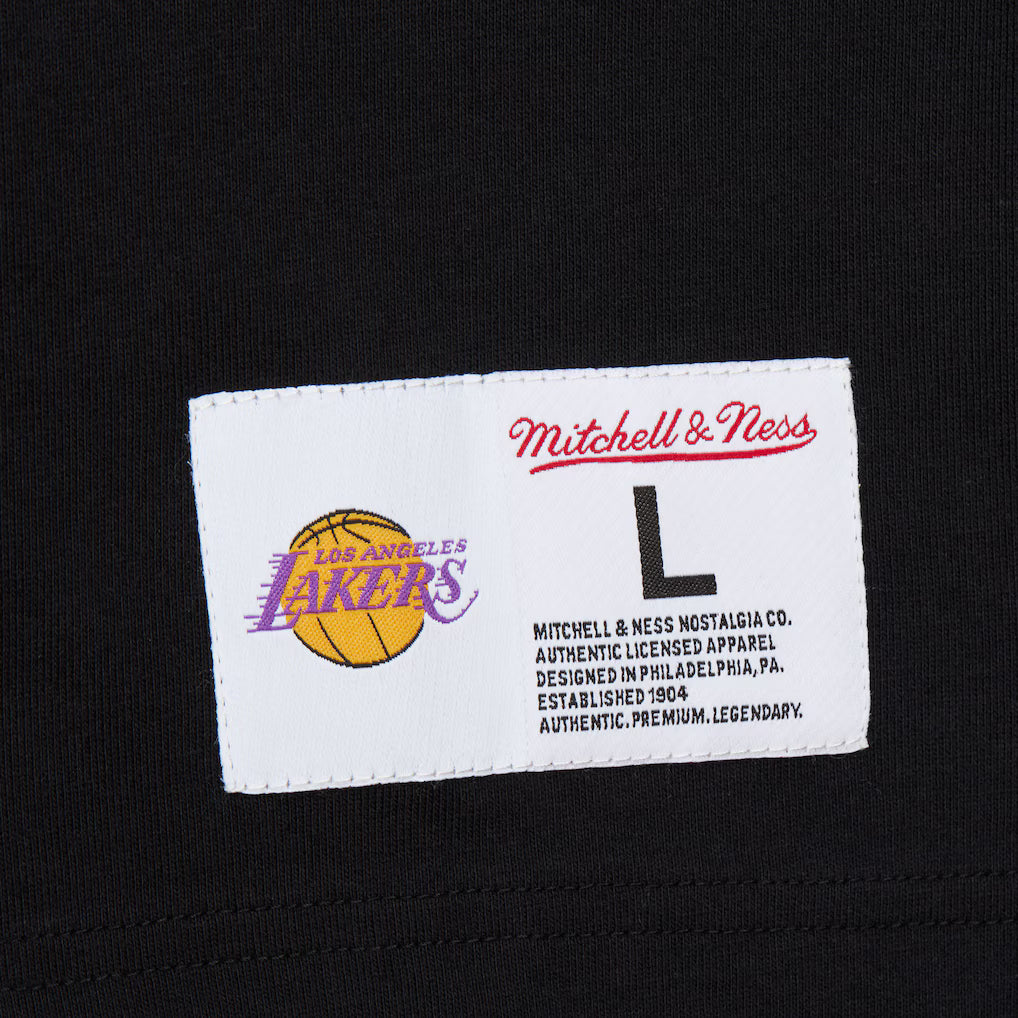 Los Angeles Lakers - Black Double Clutch Vintage Logo Mens T Shirt