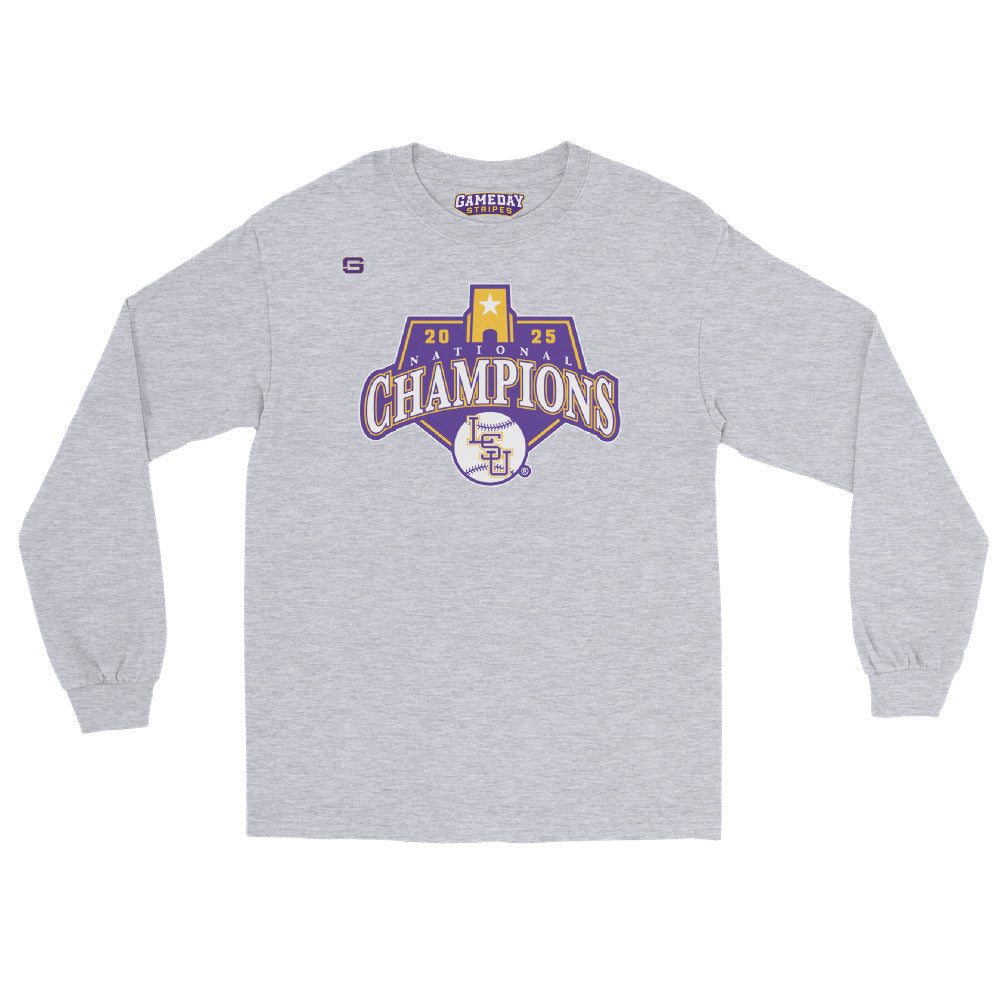 LSU Baseball National Champions Logo Long Sleeve Shirt