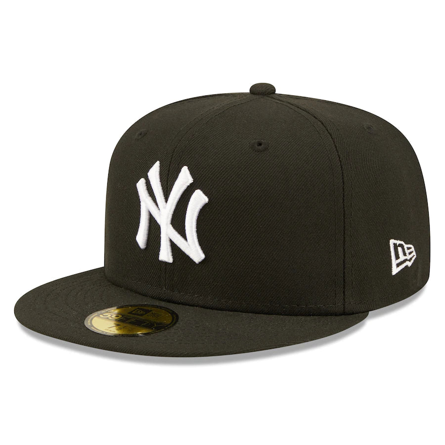 New York Yankees - 59Fifty Black Team Logo Men's Hat New Era
