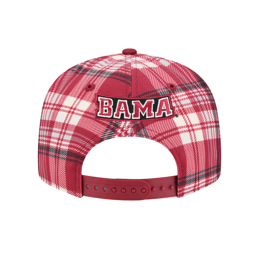 Alabama Crimson Tide - 9Fifty Plaid Snapback Hat New Era