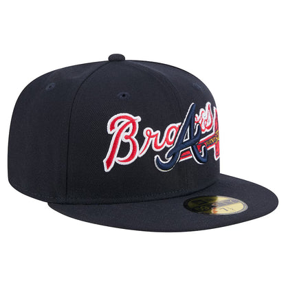 Atlanta Braves - 59Fifty Navy Overlap Hat New Era