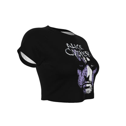 Alice Cooper Vintage Look Women's Crop Top T Shirt
