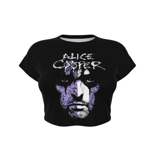 Alice Cooper Vintage Look Women's Crop Top T Shirt