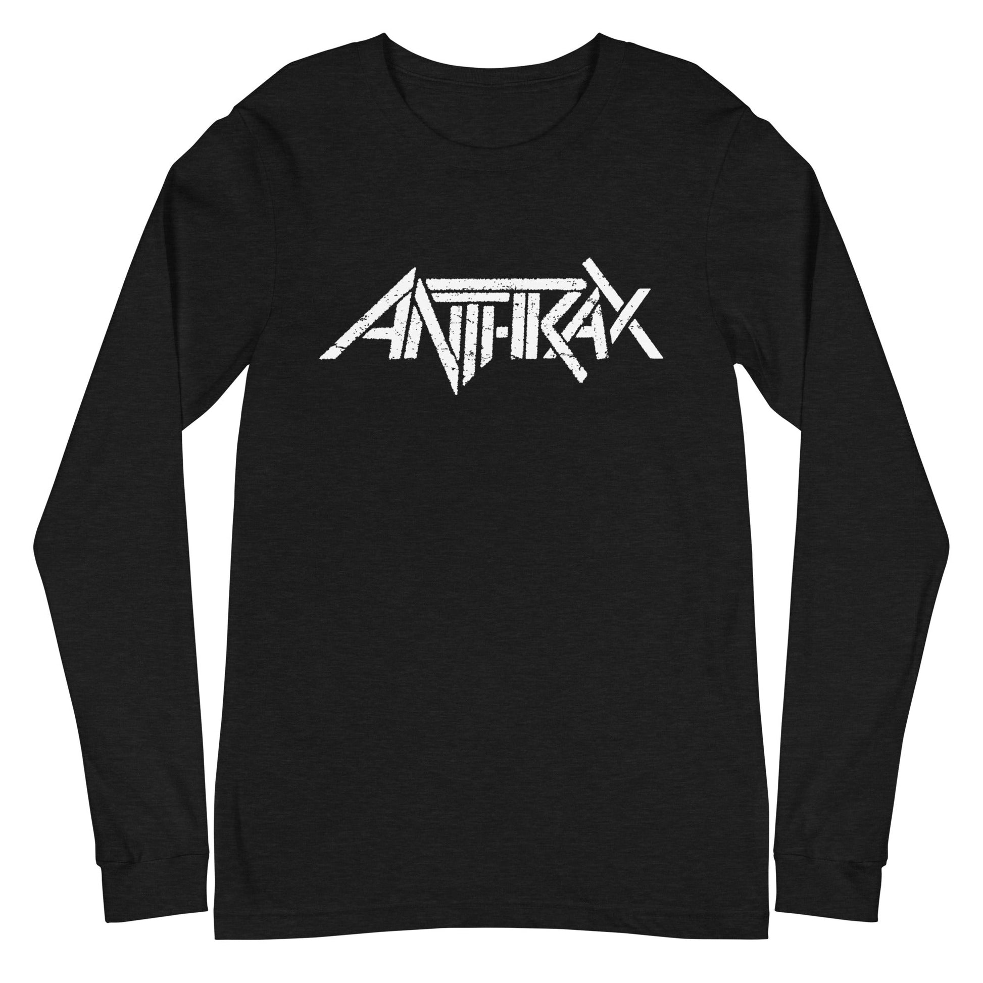 Anthrax - White Classic Logo Long Sleeve Shirt