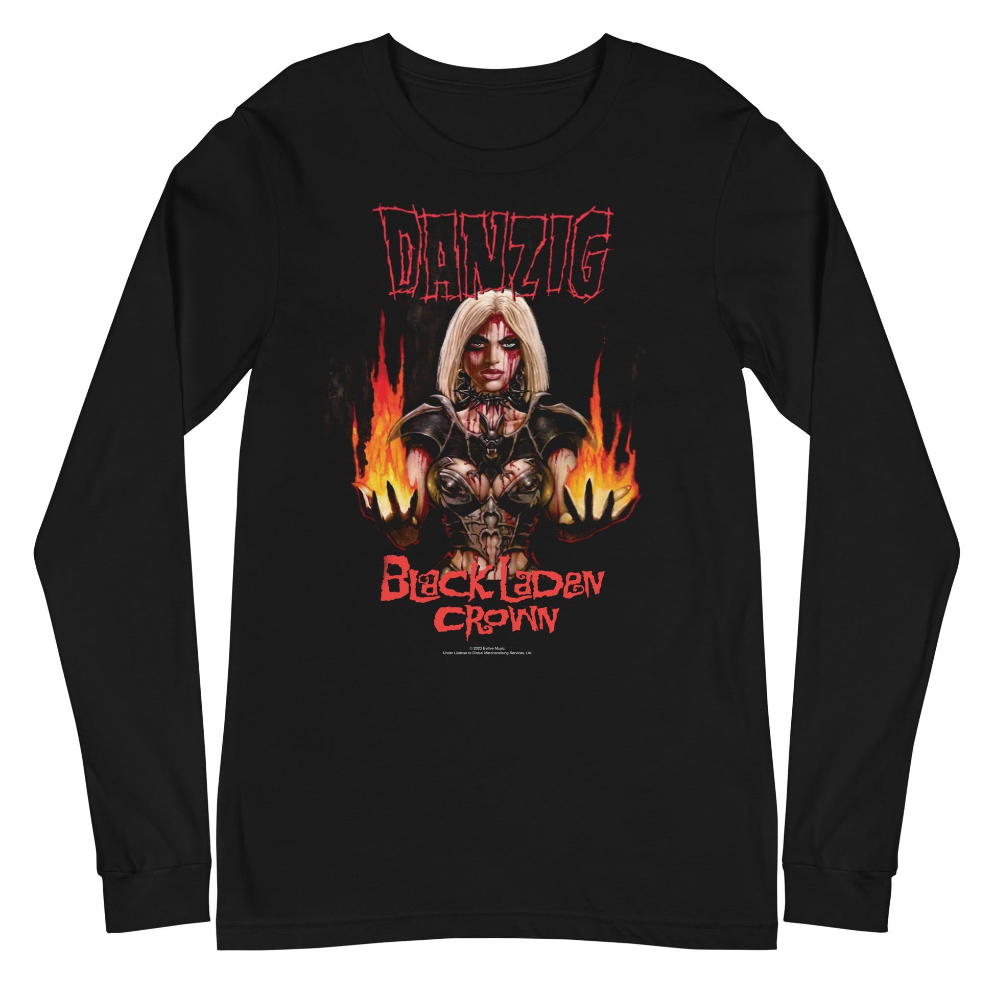 Danzig - Black Laden Crown Long Sleeve Shirt