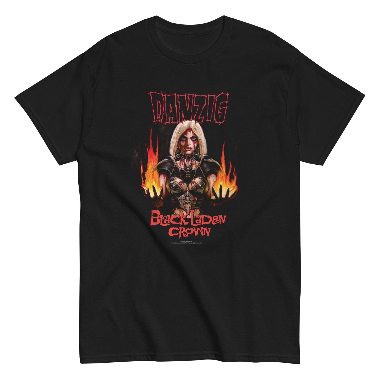 Danzig - Black Laden Crown Mens T Shirt