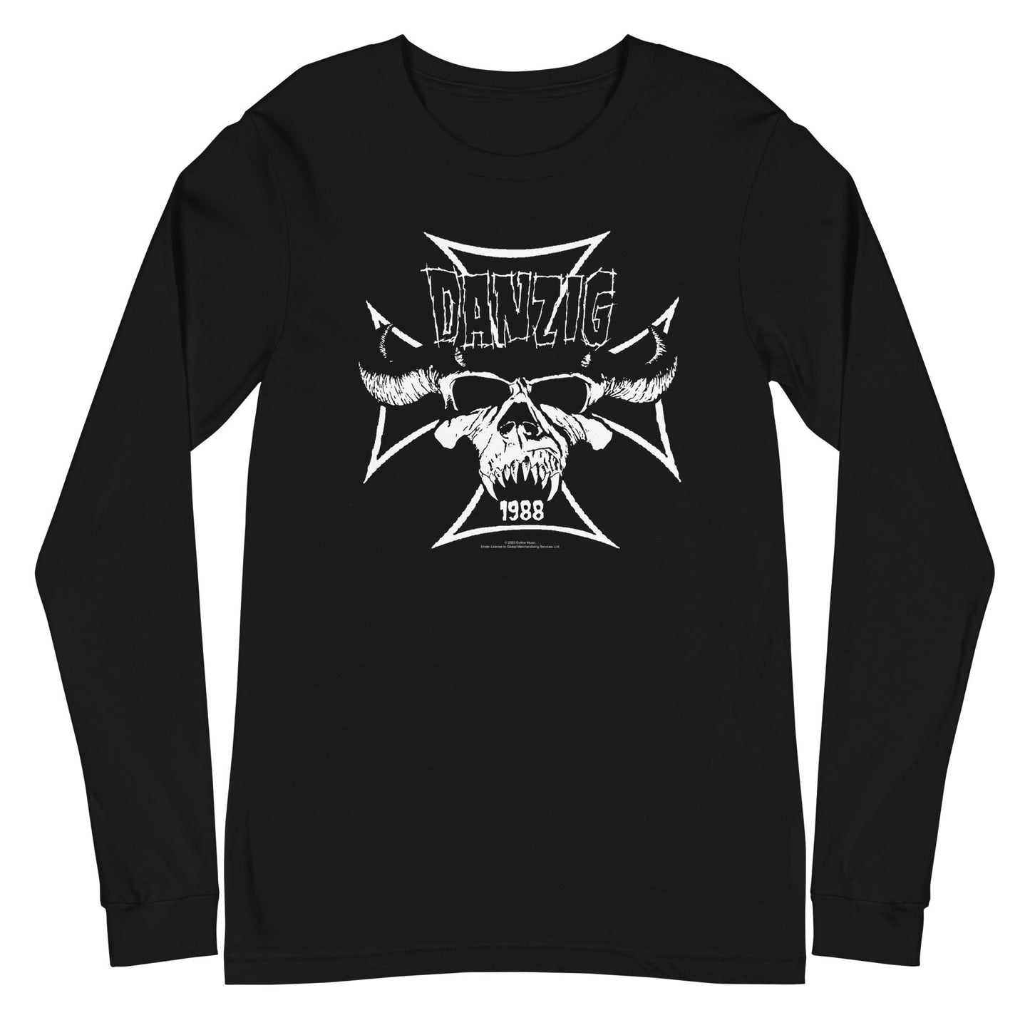 Danzig - Steer Skull Long Sleeve Mens T Shirt