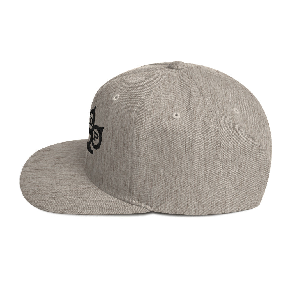 Five Finger Death Punch Black Knuckles Embroidered Snapback Hat Grey