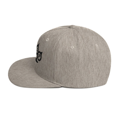 Five Finger Death Punch Black Knuckles Embroidered Snapback Hat Grey