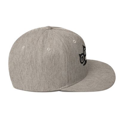 Five Finger Death Punch Black Knuckles Embroidered Snapback Hat Grey