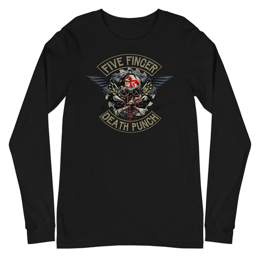 Five Finger Death Punch - Crossbones Long Sleeve Shirt