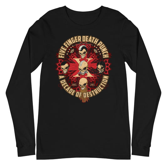 Five Finger Death Punch - Decade of Destruction Long Sleeve Shirt