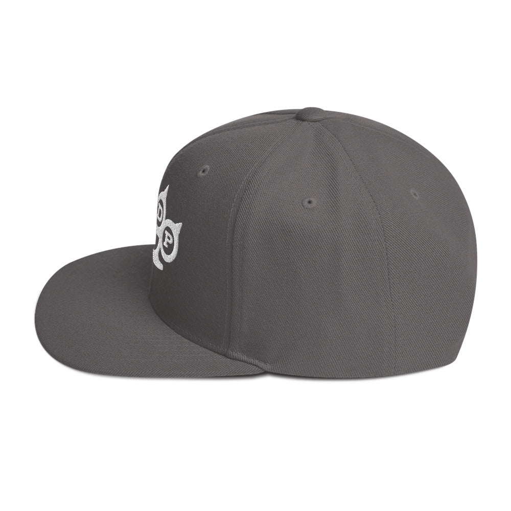 Five Finger Death Punch Grey Knuckles Embroidered Snapback Hat Grey