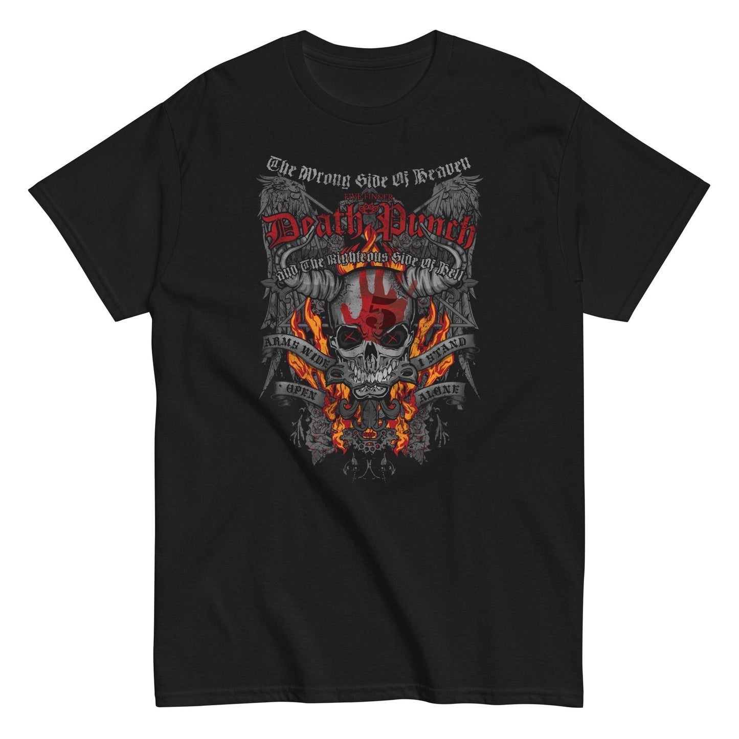 Five Finger Death Punch - Wrong or Righteous Mens T Shirt