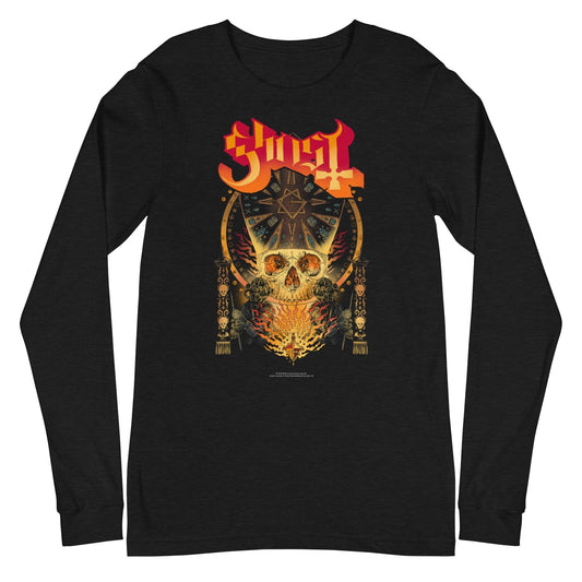 Ghost - Flaming Logo Long Sleeve Shirt