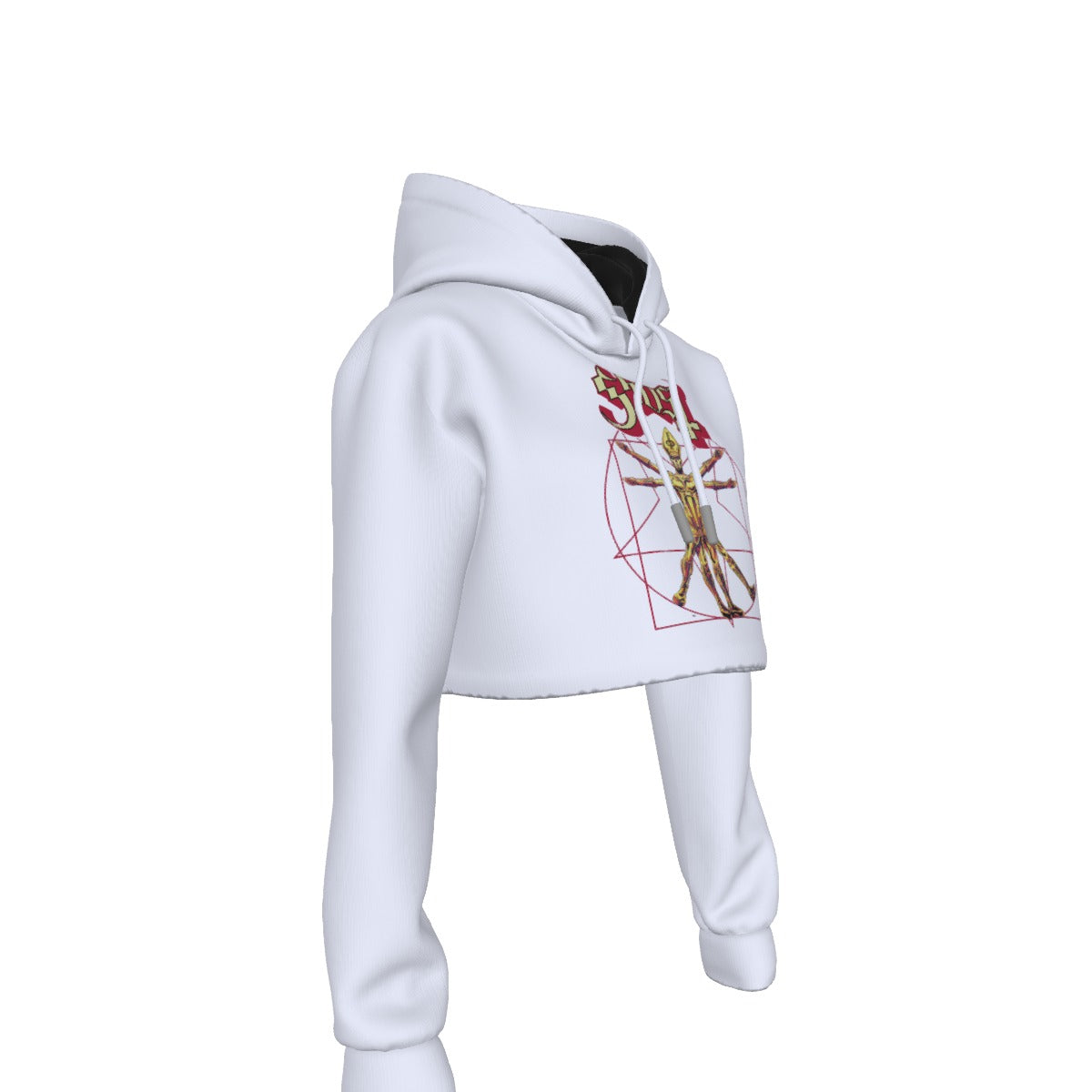 Ghost In the Machine Women's Cropped Hoodie