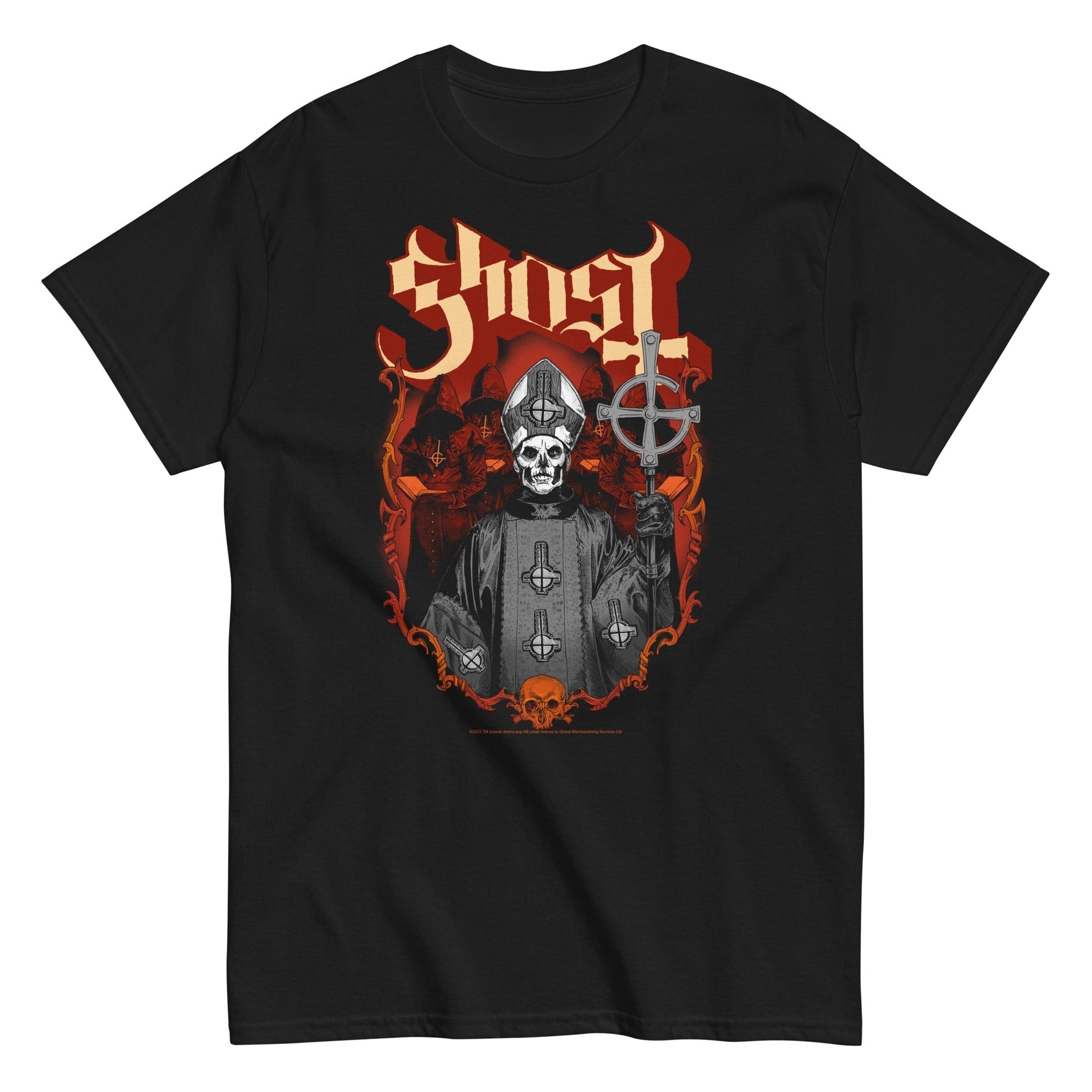 Ghost - Skull and Robes Mens T Shirt