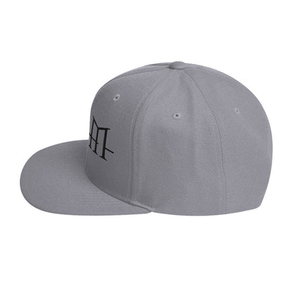 HIM Classic Logo Grey Embroidered Snap Back Hat Grey