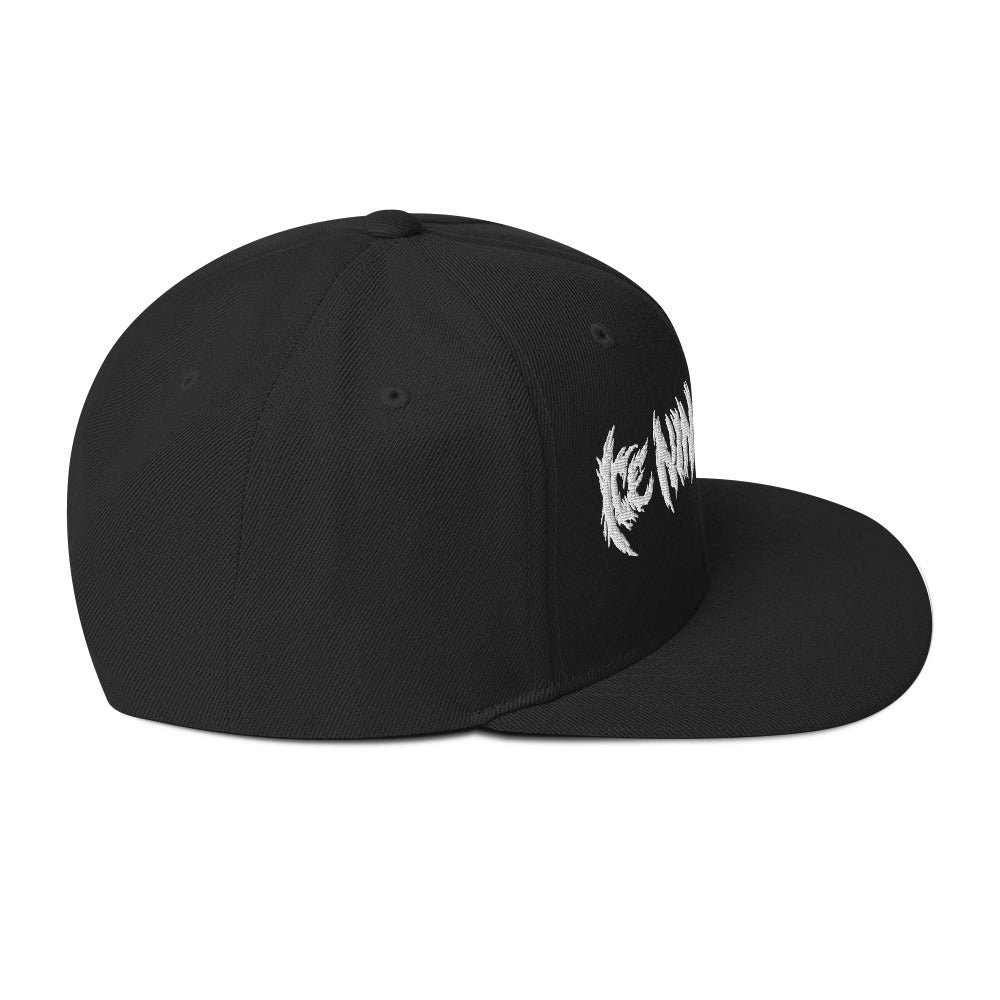 Ice Nine Kills Drip Logo Embroidered Snapback Hat Black