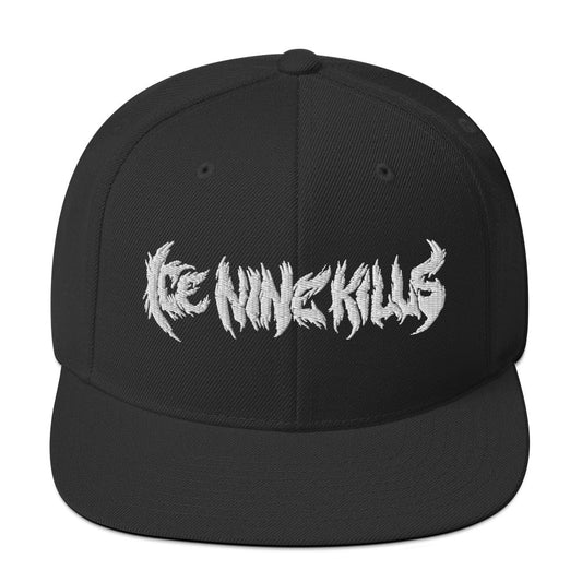 Ice Nine Kills Drip Logo Embroidered Snapback Hat Black