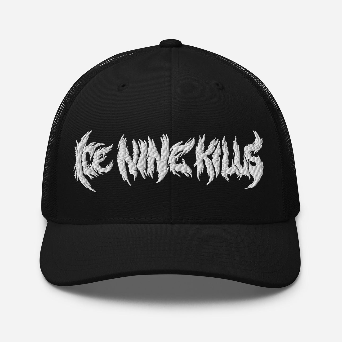 Ice Nine Kills Drip Logo Embroidered Trucker Hat Black