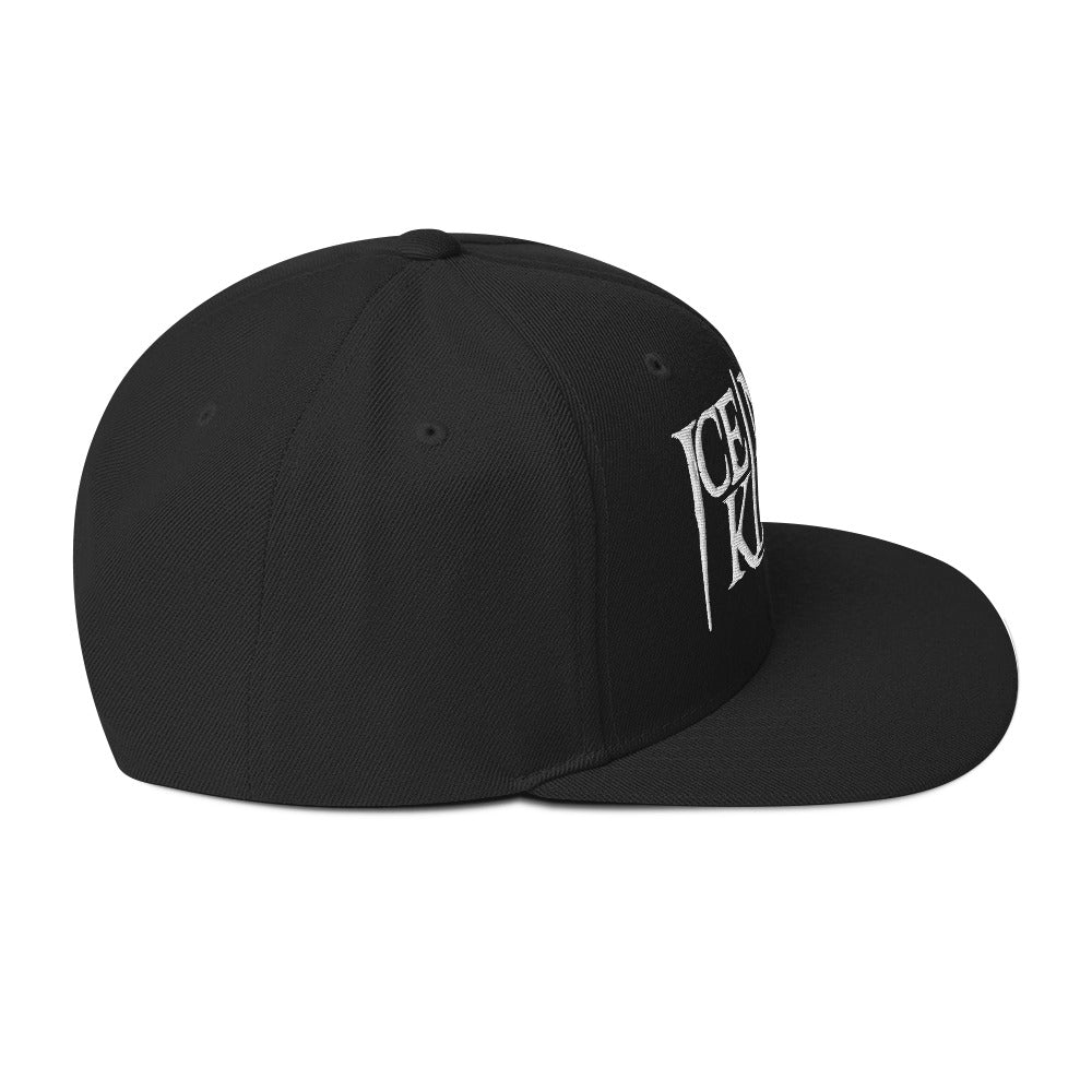 Ice Nine Kills Knife Logo Embroidered Snapback Hat Black