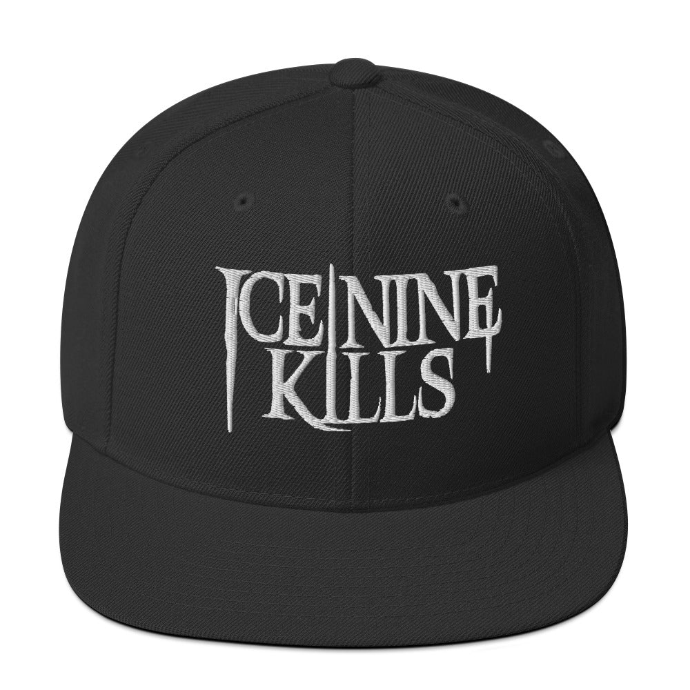 Ice Nine Kills Knife Logo Embroidered Snapback Hat Black
